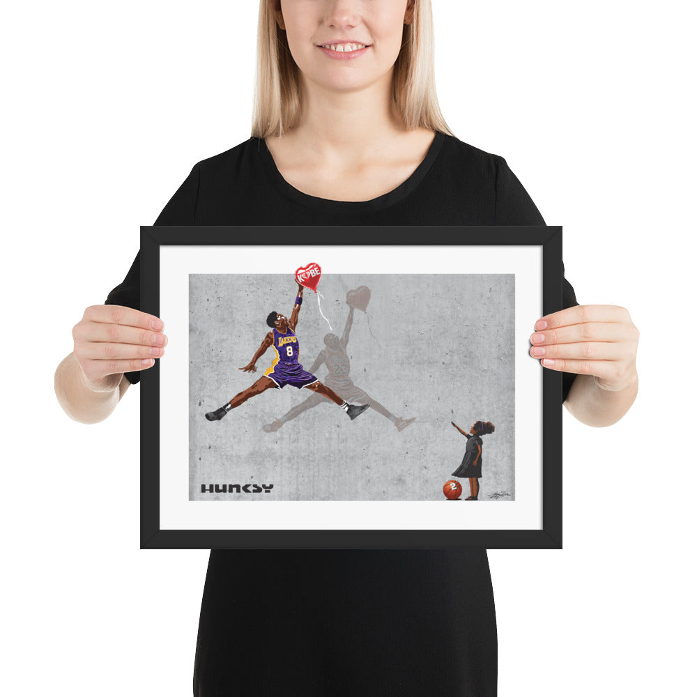 Kobe 8 Jordan Shadow- 16x12 Framed Photo