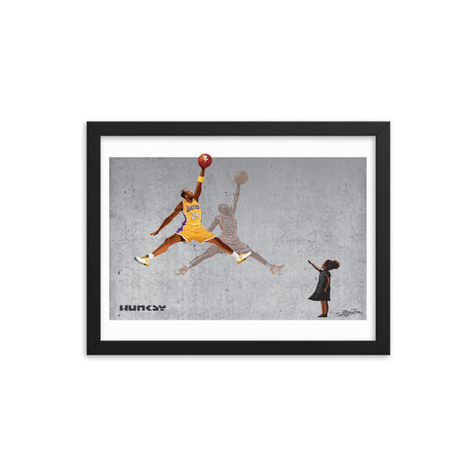 Kobe 24 Jordan Shadow- 16x12 Framed Print