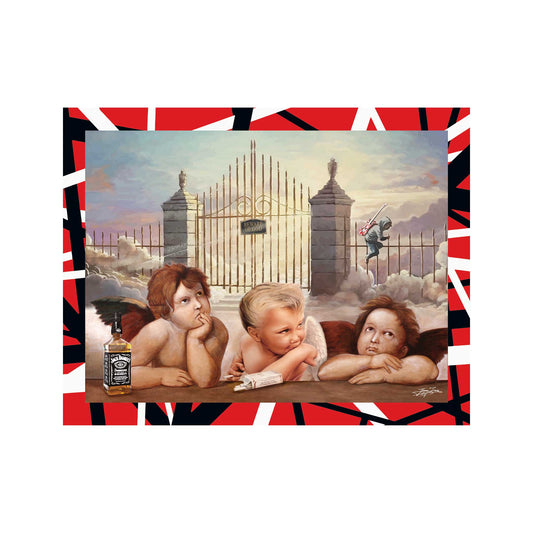 Electric Stripes fine art print by Hung Tran Fine Arts — bold high-contrast stripe artwork with stage-ready color and graphic lines