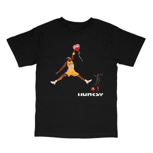 Heart Balloon tee by Hung Tran Fine Arts — unisex graphic t-shirt featuring a red heart balloon on a concrete-style background