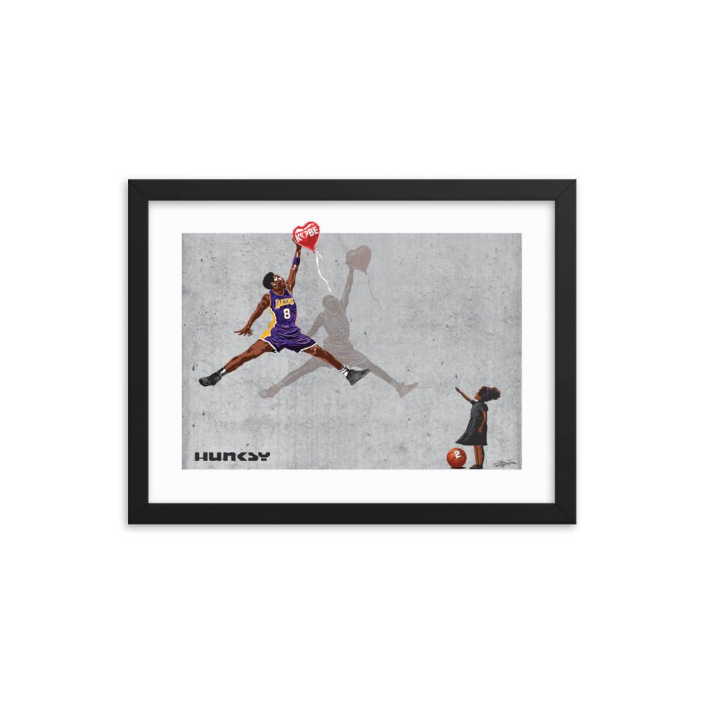 Kobe 8 Jordan Shadow- 16x12 Framed Photo